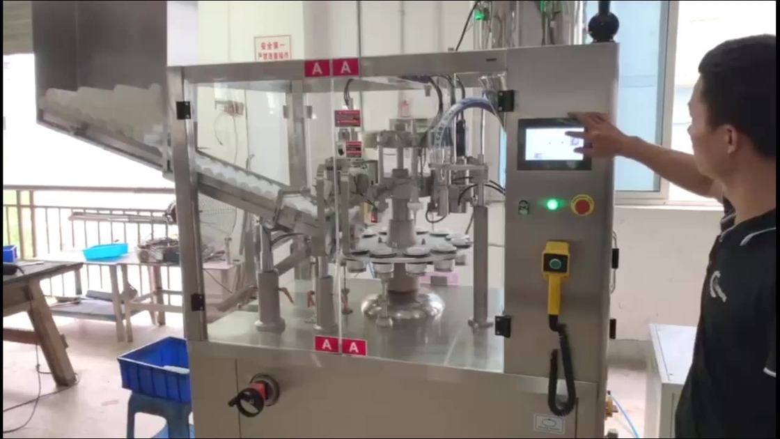 منتجات العناية بالبشرة آلة تعبئة وختم الأنبوب آلة تعبئة الأنبوب البلاستيكي